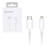 Genérica Usb Type C To Lightning Charging Cable Color Blanco