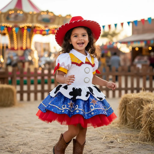 Jessie Vaquerita Toy Story - ¡vestido De Gala! Para Evento Infantil O Sesión De Fotografías (vaquera, Cowgirl))