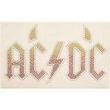 Plancha De Strass Termoadhesivo Acdc Diseño Unico Exclusivo