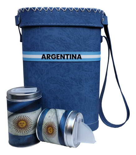 Canasta Yerbera Y Azucarera Argentina Para Set Matero