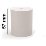 Rollos Papel Termico 57mm X 20mts Pack 10 Unidades Comandera Posnet Lapos Color Blanco