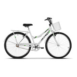 Bicicleta  Urbana Ultra Bikes Summer Tropical Aro 26 19  1v Freios V-brakes Cor Branco