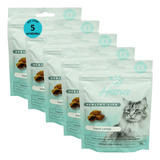 Kit 5 Snack Hana Healthy Life Cat Sensations Gato Adulto 60g