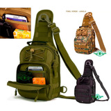 Mochila Militar Pechera Mariconera Chica Cruzada Tactica Bolsa Lado Crossbody Hombro Compacta Bandolera Al Pecho Sport