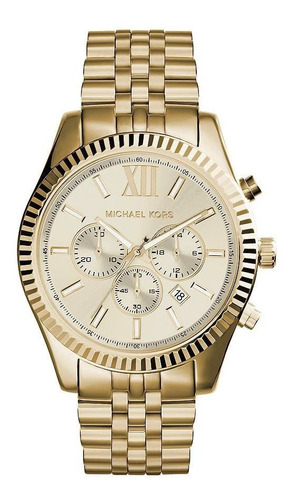 Reloj Michael Kors Lexington De Acero Inoxidable En Tono Dor