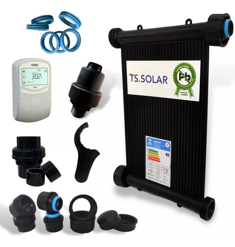 Kit 16 Placas 3mt Aquecedor Solar Piscinas 20.000lts Rosca F