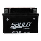 Bateria Ytx7a-bs 12v 6ah Con Acido Para Moto Ws150 Sayto