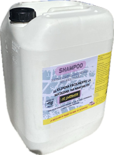 Shampoo Cera,os_carwash Para Autos 5 Lts Espuma Auto Lavado 