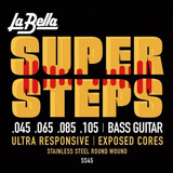 Encordoamento La Bella Baixo 4 Cordas Super Steps Std 45-105