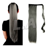 Cabelo Aplique Rabo De Cavalo Cinza/grisalho Amarrar Oferta