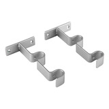 Pack De 2 Unidades Soporte Doble Muro De Metal 19/19 Mm