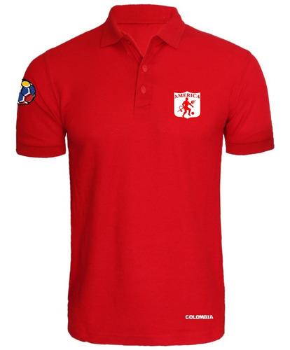 Camiseta Tipo Polo America De Cali  Futbol T-shirt Polo