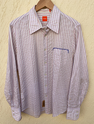 Camisa Hugo Boss Orange Manga Larga Talla M...