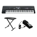 Teclado Sintetizador Korg Krome 73 Com Banqueta E Pedal Kit