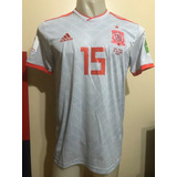 Camiseta España Irán Rusia 2018 Sergio Ramos #15 Real Madrid