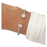 Pulsera  Esclava De Plata 925 Con Cubic  ...amsterdamarg...