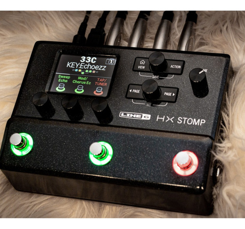 Pedal De Efeito Line 6 Hx Stomp C/ Fonte - Trazida Dos Eua