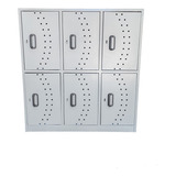 Locker Metalico De 6 Puestos 