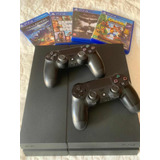 Playstation 4 + Controles + Jogos