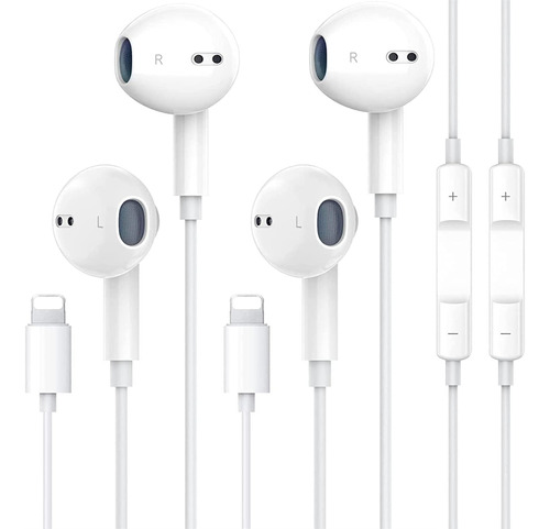 Paquete De 2 Auriculares Apple Para iPhone, Auriculares Con