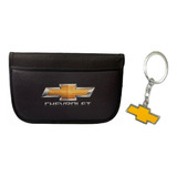 Llavero Chevrolet Logo Metalico + Porta Documentos Auto