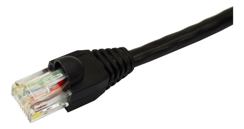 Cabo Rede Cat6 Utp 100% Cobre Preto 20m Crimpado- Life Data