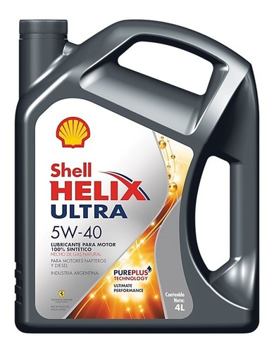 Aceite Shell Helix Ultra 5w40 Sintetico X 4 Lts B Extreme