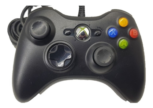 Control Joystick Microsoft Mando Alámbrico Xbox 360 Black 