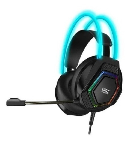 Auricular Gamer Azul Headset Usb Luces Gtc Anime Ani-h02 