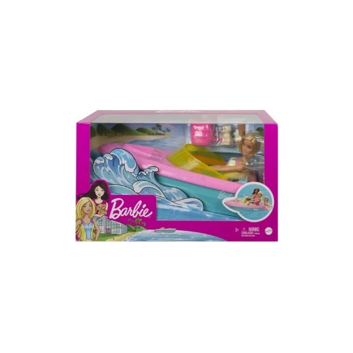 Playset Barbie Lancha Con Muñeca Grg30