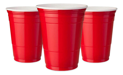 Vaso Plástico 10pcs Bicolor Grande 500cc Big Party