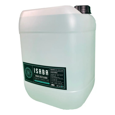 Agua Destilada Desmineralizada Isaba. Bidón De 20 Litros