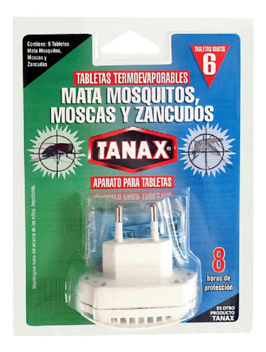 Insecticida Tanax Enchufe Eléctrico C/n 6 Tabletas