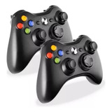 Kit 2 Controles Jogos Xbox360 Sem Fio Bluetooth Competição