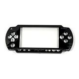 Para Sony Psp 1000 Psp1000 Negro Frontal Embellecedor Carcas