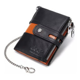 Cartera Jeep Para Hombre De Piel Real De Vaca