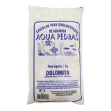 Cascalho Branco Dolomita Para Aquários N°2 1kg Aqua Pedras