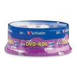 Disco Dvd-r Doble Capa Verbatim 8.5gb  8x Campana C/ 20 Pzs