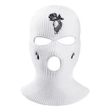 Máscara De Esquí De 3 Orificios Con Diseño De Pasamontañas T