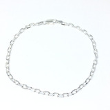 Pulsera Forcet Hombre Fina 20 Cm Plata Italiana 925