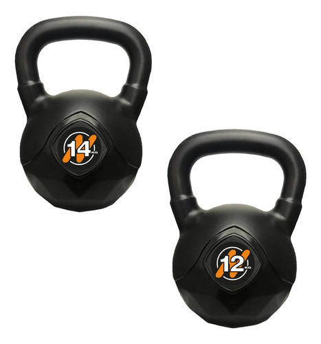 Set De 2 Pesas Rusas 12 Kg + 14 Kg Kettlebell