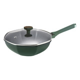 Sartén Antiadherente Wok Maifan Stone Octagonal Con Tapa Y M