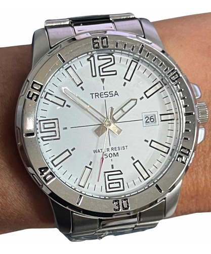 Reloj Tressa Acero Hombre Calendario Sumerg - Taggershop