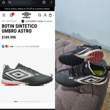 Botin Césped Sintético Umbro Astro Talle 40 (sólo 3 Usos)