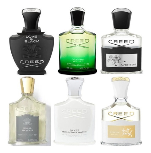 Kit 6 Decants De 10ml Linha Perfume Creed  + Brinde Grátis !