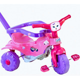 Velotrol Infantil Mini Triciclo Motoquinha Gatinha Pets Rosa