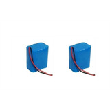 Kit 2 Bat 11,1 12v 6*18650 4400mah 3s2p Lithium Li-ion