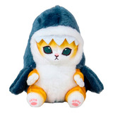 Peluche De Gato Tiburon Kawaii Moda Accesorio Para Niños