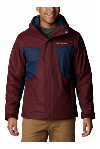 Campera Impermeable Columbia Ski Nieve Tunnel Falls 3 En 1