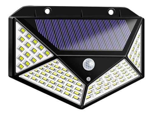 Led Panel Reflector  Solar Fijo Sensor 3 Funciones 100 Led 
